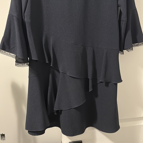 Zara Navy Long Sleeve Dress - Picture 4 of 4